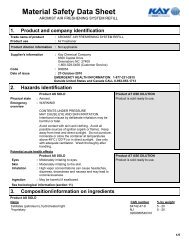 Material Safety Data Sheet