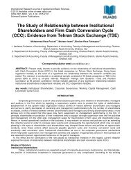 The Study of Relationship between Institutional ... - irjabs.com