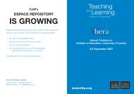 Bera Booklet 2007 - Teaching and Learning Research Programme