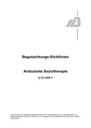 Begutachtungs-Richtlinie Ambulante Soziotherapie - GKV ...