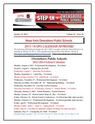 Volume 10 Issue 10 Jan 24 2013 - Owensboro Public Schools