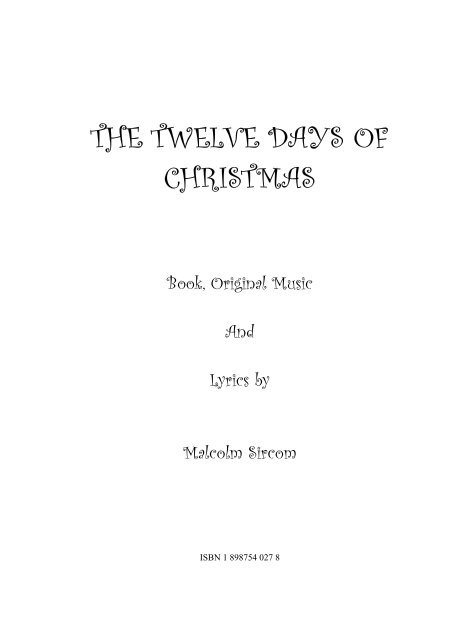 The Twelve Days Of Christmas - Sample Script.pdf - Musicline