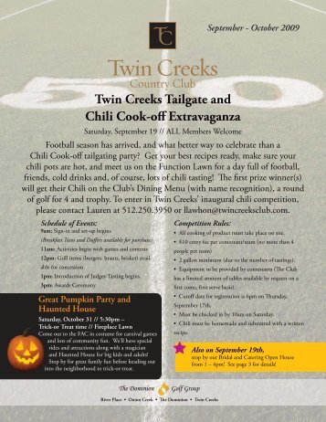 newsletter - Twin Creeks Country Club