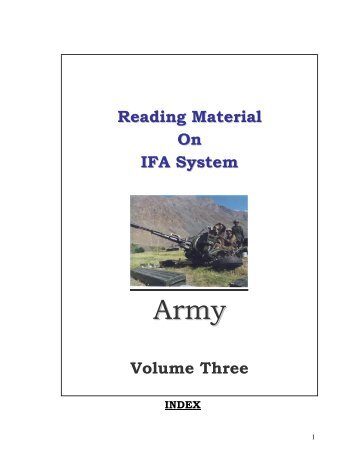 Reading Material On IFA System Volume Three - Comptroller ...