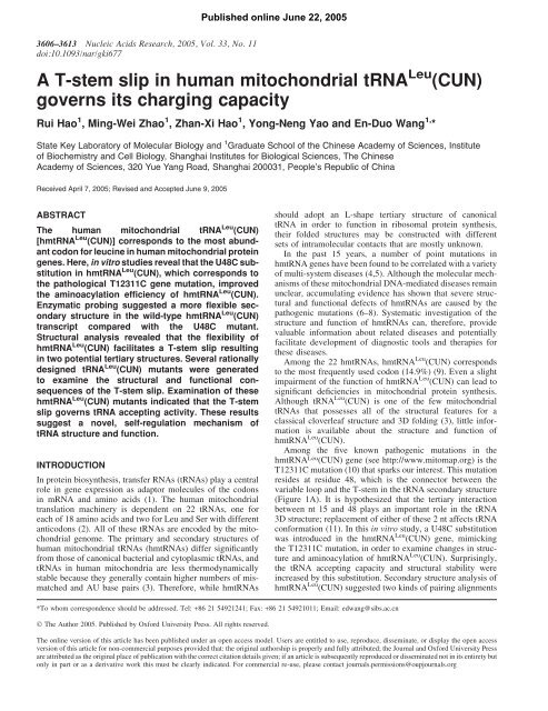 Screen PDF - Nucleic Acids Research