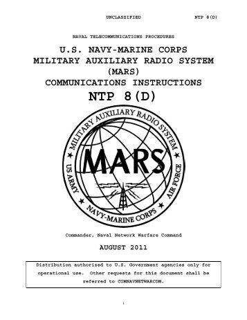 download a complete copy of NTP-8 (D) - Navy-Marine Corps MARS