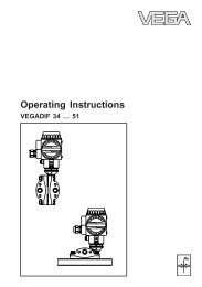 Operating Instructions - VEGADIF 34...51 - VEGA Grieshaber KG