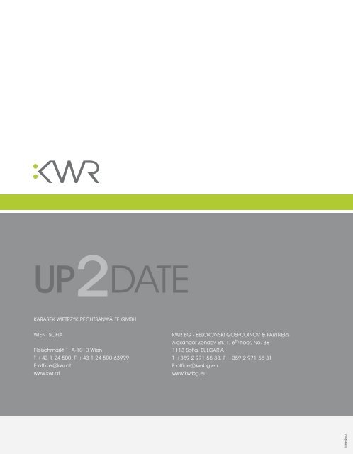 Up to date nr 02/2013 - KWR