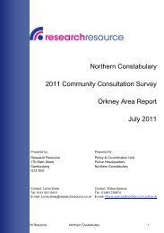 Northern Constabulary 2011 Community ... - Police Scotland