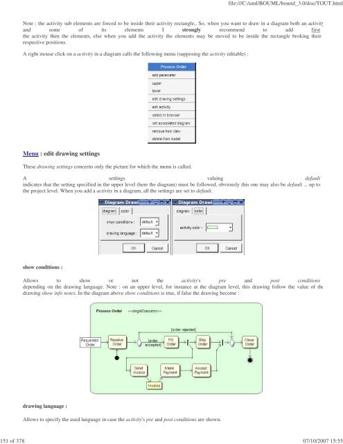 Bouml reference manual - Fedora Project Packages GIT repositories