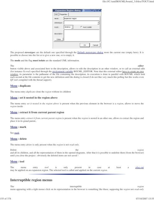 Bouml reference manual - Fedora Project Packages GIT repositories