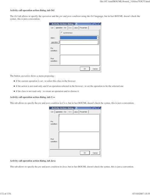 Bouml reference manual - Fedora Project Packages GIT repositories