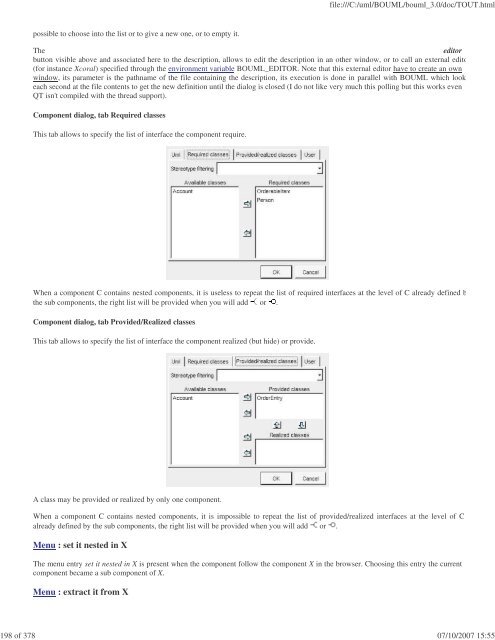 Bouml reference manual - Fedora Project Packages GIT repositories