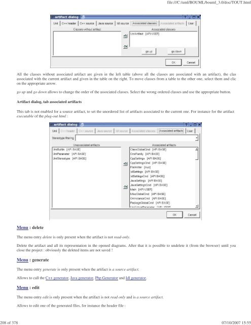 Bouml reference manual - Fedora Project Packages GIT repositories