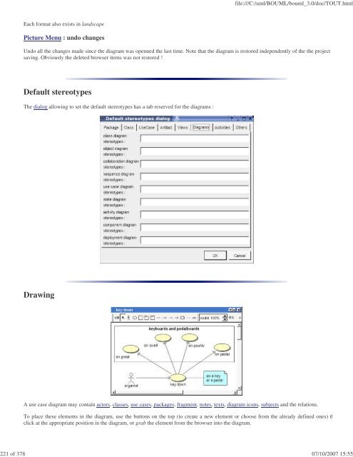 Bouml reference manual - Fedora Project Packages GIT repositories