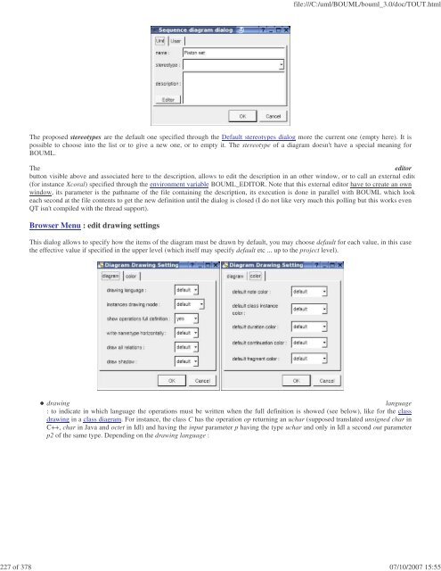 Bouml reference manual - Fedora Project Packages GIT repositories