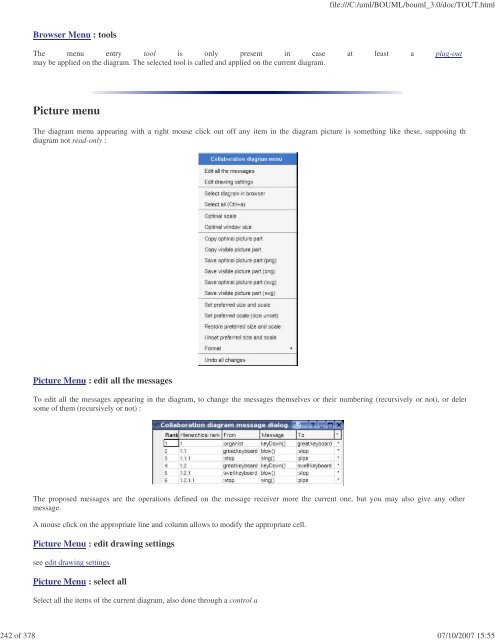 Bouml reference manual - Fedora Project Packages GIT repositories