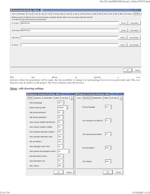 Bouml reference manual - Fedora Project Packages GIT repositories