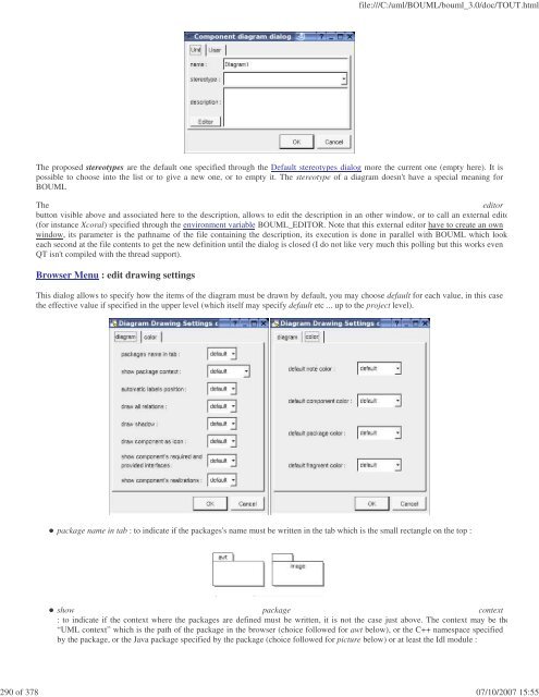 Bouml reference manual - Fedora Project Packages GIT repositories