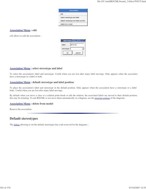 Bouml reference manual - Fedora Project Packages GIT repositories
