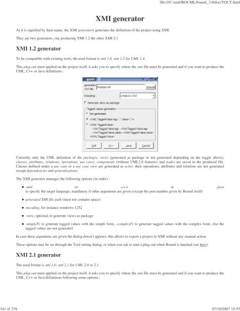 Bouml reference manual - Fedora Project Packages GIT repositories