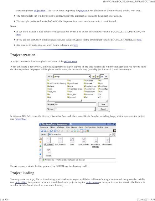 Bouml reference manual - Fedora Project Packages GIT repositories