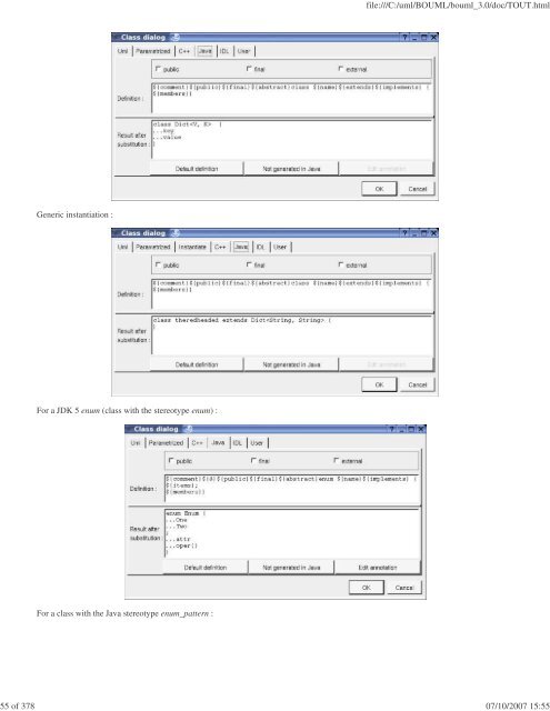 Bouml reference manual - Fedora Project Packages GIT repositories