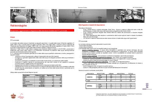 Reti tecnologiche - PUC - Comune di Genova