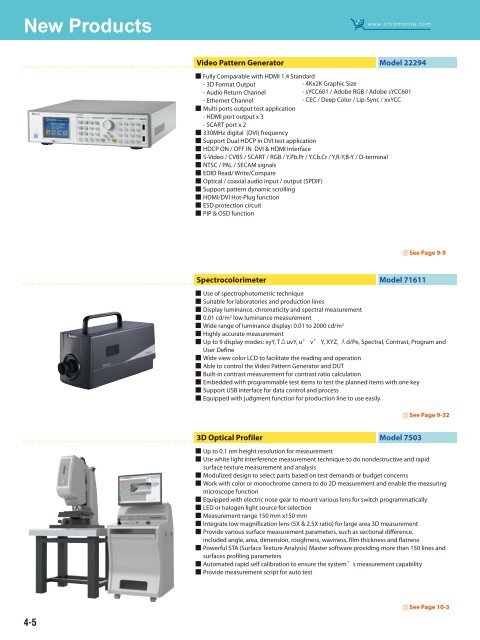 New Products - Chroma Systems Solutions