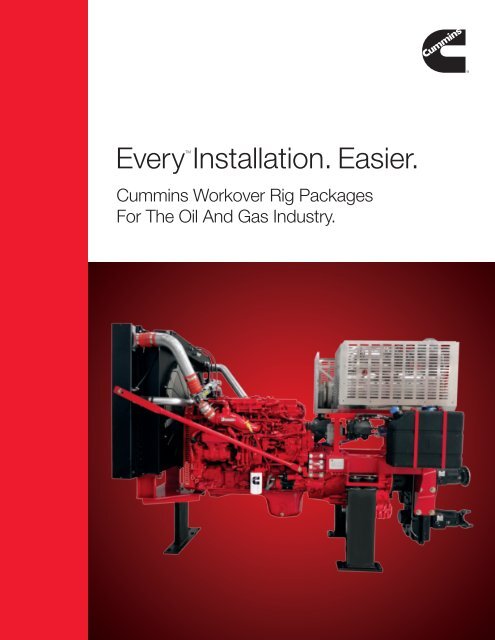 View the Workover Rig brochure. - Cummins Engines