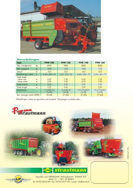 Strautmann voerverdeelwagen FVW - 'Zonna' B.V.