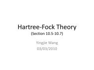 Hartree-Fock Theory