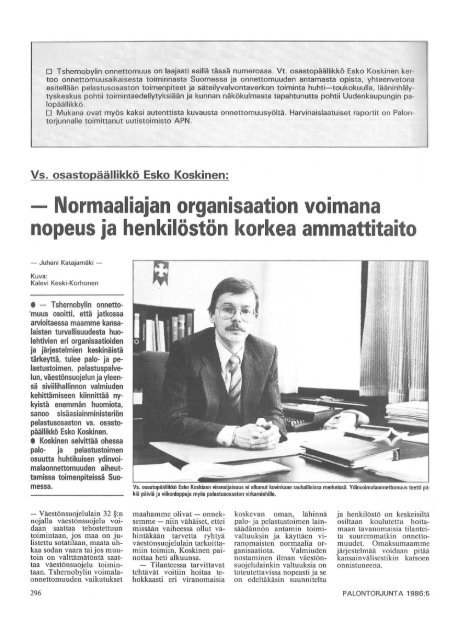 Palontorjunta 5/1986 - Pelastustieto