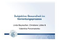 Subjektive Gesundheit im Subjektive Gesundheit im - SHARE Austria