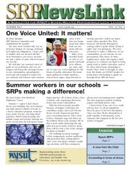 SRP Newslink Summer 2013 - NYSUT