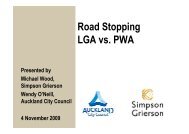 Road Stopping LGA vs. PWA - LAPA