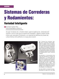 Insumos Sistemas de Correderas y Rodamientos - Revista El ...