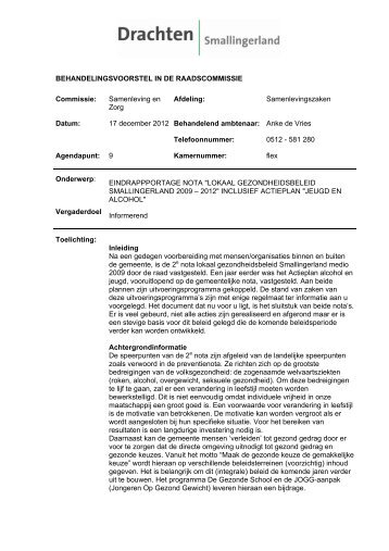 BEHANDELINGSVOORSTEL IN DE RAADSCOMMISSIE Commissie
