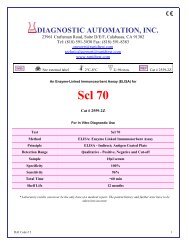 Scl 70 - Diagnostic Automation : Cortez Diagnostics