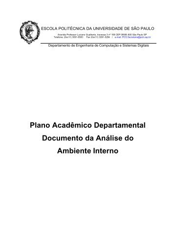 Análise do Ambiente Interno - PCS - USP