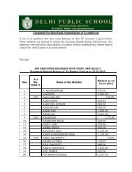 Download in pdf format - Delhi Public School, Mathura Road