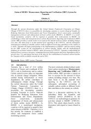 Status of REDD.pdf - Sokoine University of Agriculture