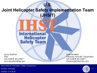 U.S. Joint Helicopter Safety Implementation Team (JHSIT) - IHST