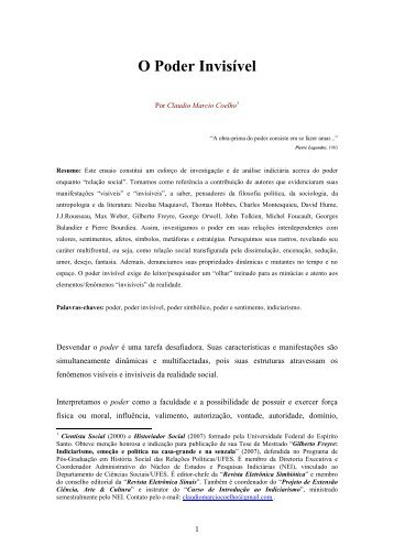 COELHO, Claudio M. O Poder InvisÃ­vel_Ensaio_2011.pdf