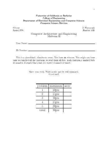 problem maximum score 1 10pts 2 15pts 3 30pts 4 15pts 5 ... - HKN