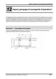 Import/Sauvegarde d'opérations - Mastercam-France