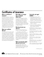 'NJ certificate of insurance'. - Professional Insurance Agents