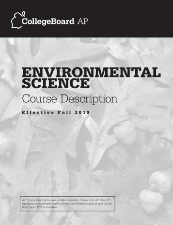 eNvIRoNmeNtal sCIeNCe - College Board