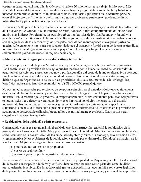 Calidad Ambiental y Desarrollo de Cuencas Hidrográficas: un ...