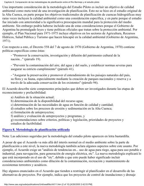 Calidad Ambiental y Desarrollo de Cuencas Hidrográficas: un ...